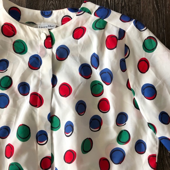 VINTAGE 90S PRIMARY COLOR TOP - Picture 3 of 4